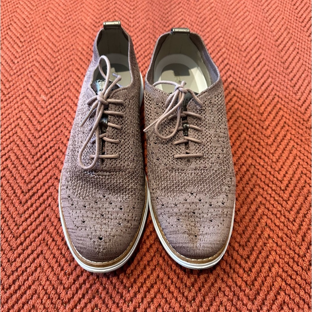 Cole Haan Pink Metallic Oxford Sneakers